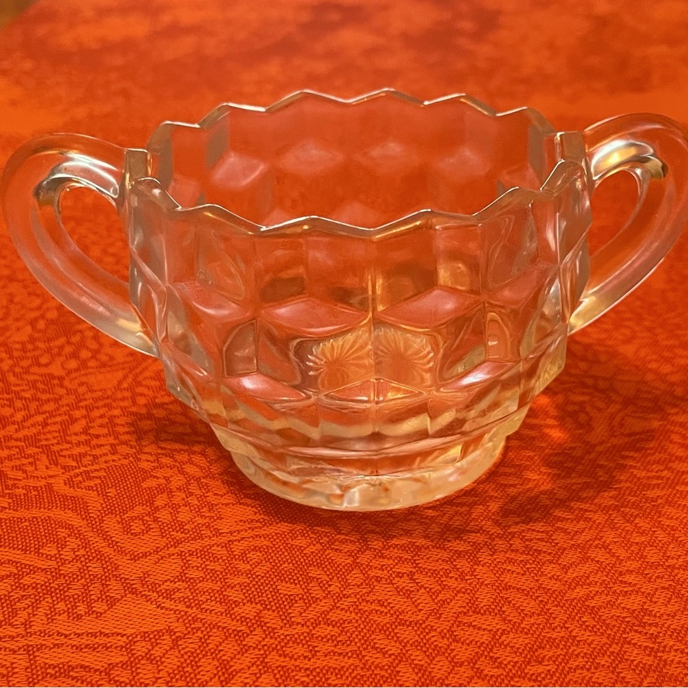 Fostoria American Sugar and Creamer - Picture 3 of 7